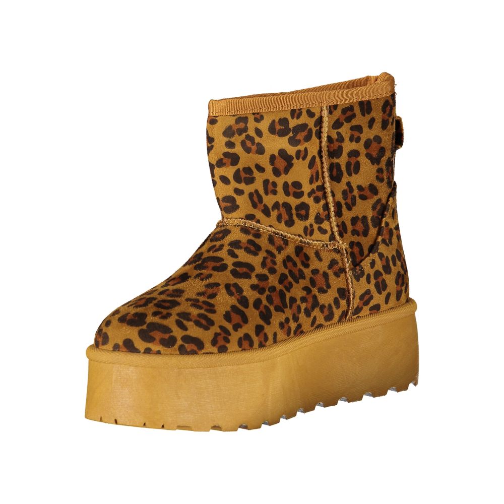 Laura Biagiotti Brauner Polyester Damenstiefel