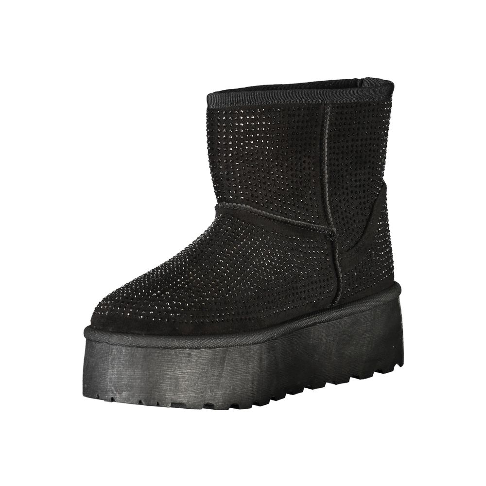 Laura Biagiotti Schwarzer Polyester Damenstiefel