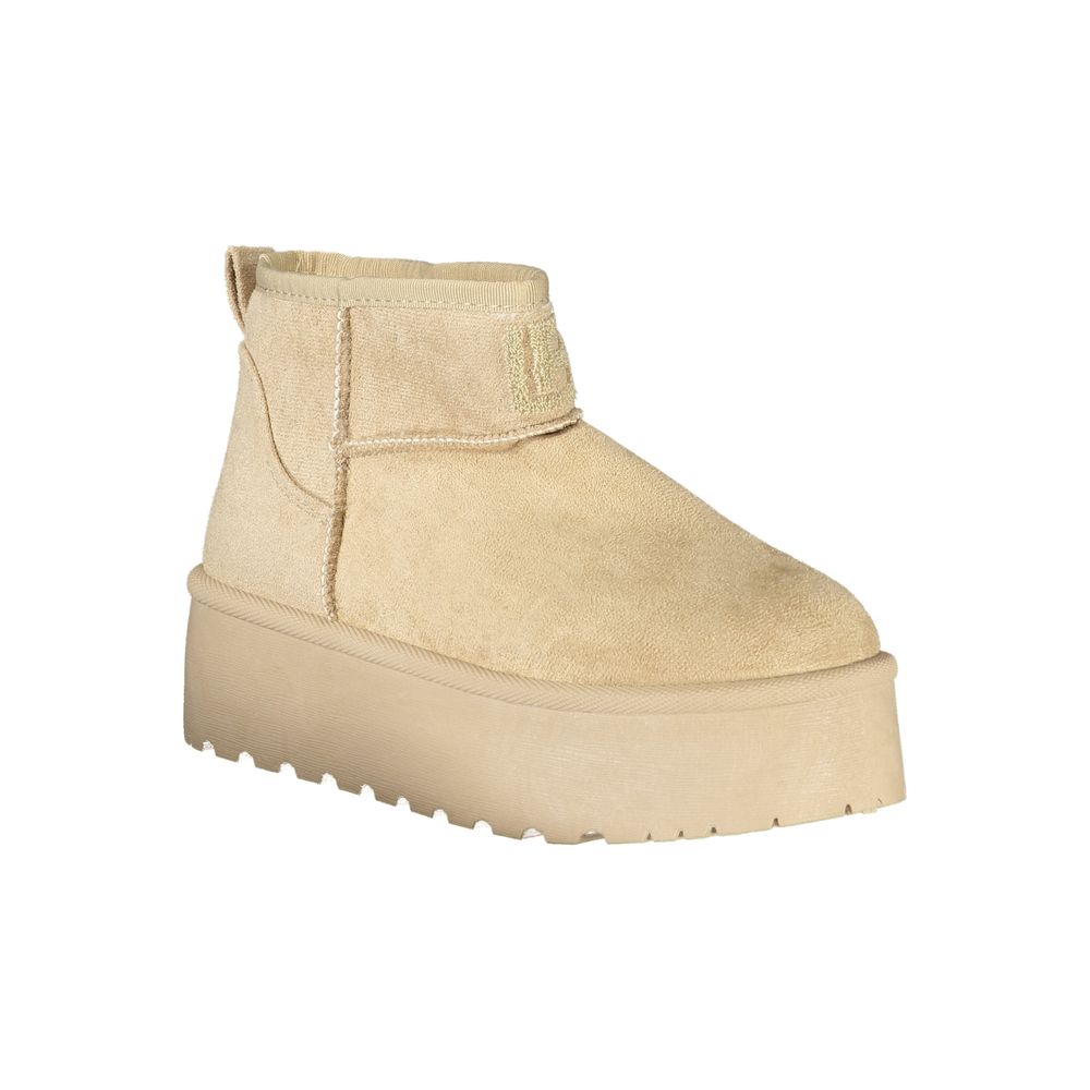 Laura Biagiotti Beige Polyester Damenstiefel