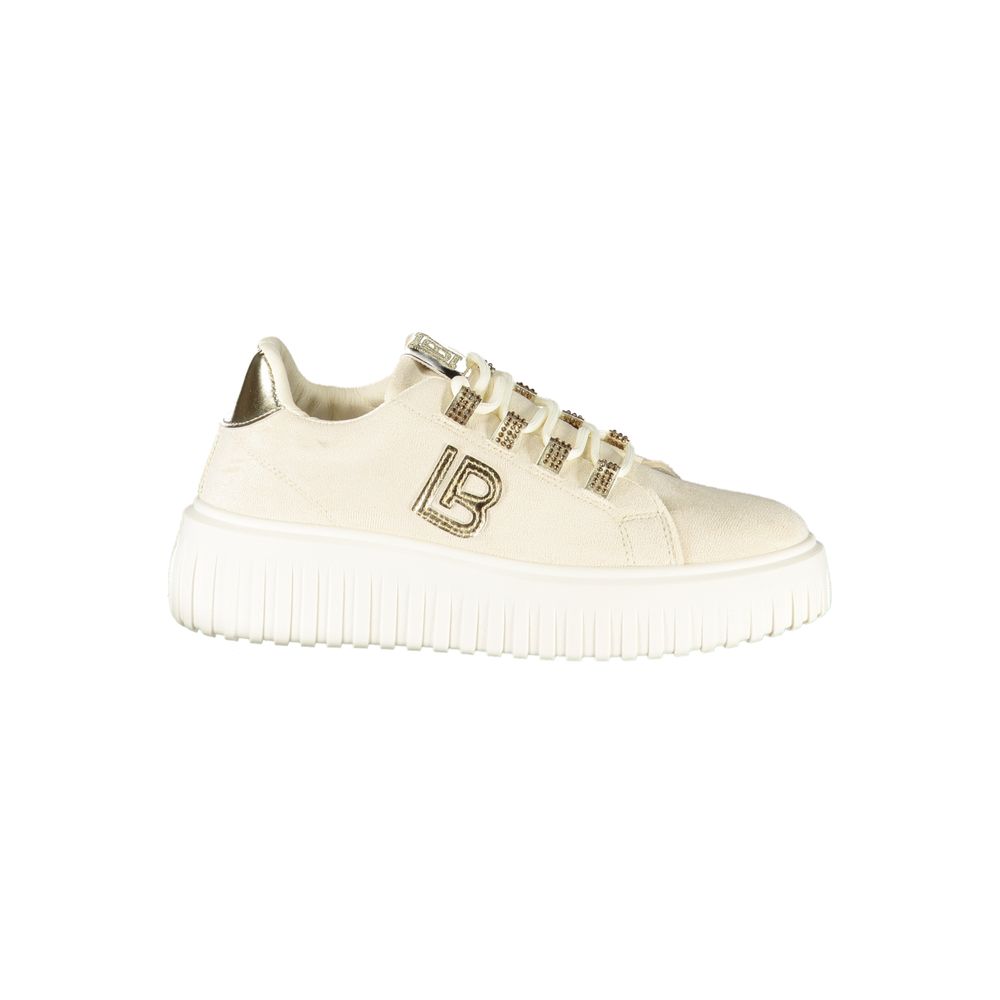 Laura Biagiotti Beige Polyester Damen Sneaker
