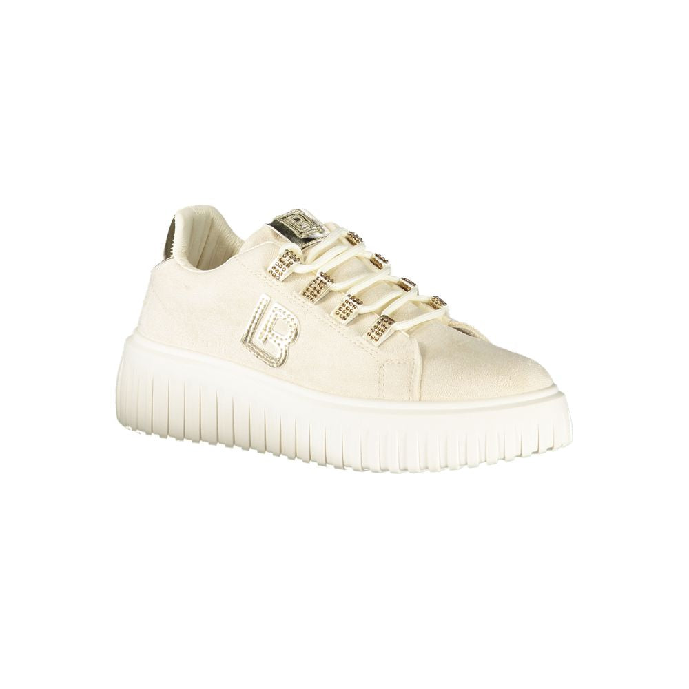 Laura Biagiotti Beige Polyester Damen Sneaker