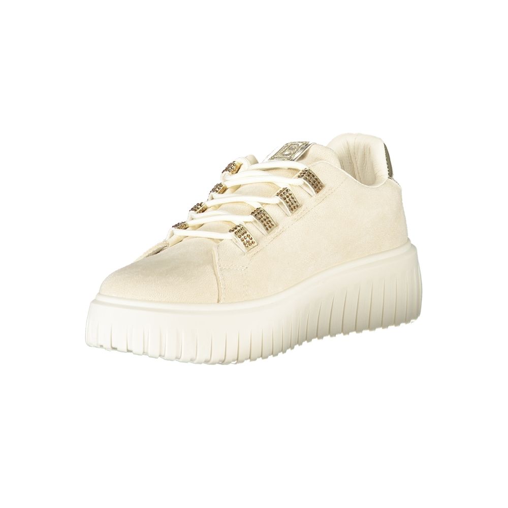 Laura Biagiotti Beige Polyester Damen Sneaker