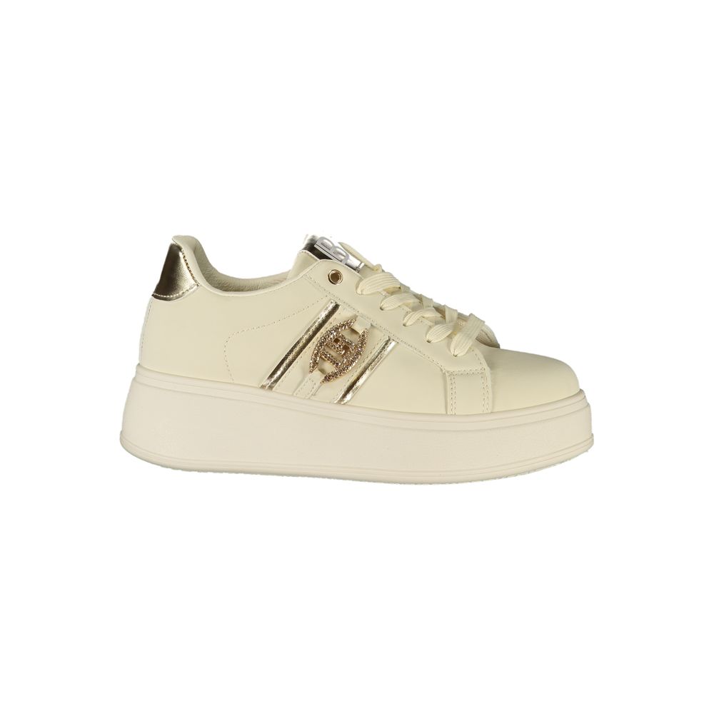 Laura Biagiotti Beige Polyester Damen Sneaker