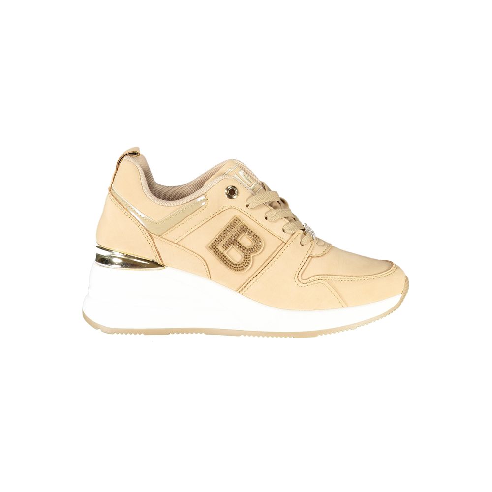 Laura Biagiotti Beige Polyester Damen Sneaker