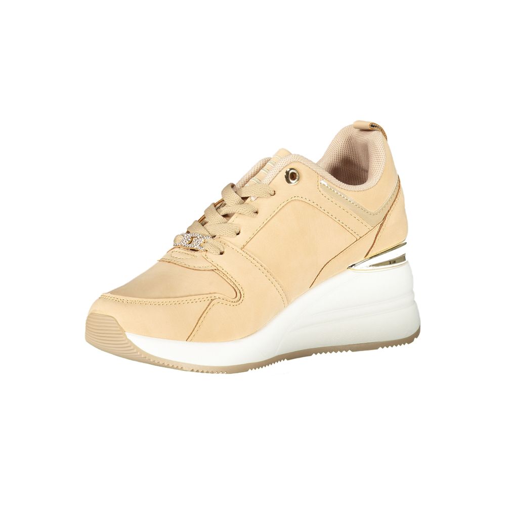 Laura Biagiotti Beige Polyester Damen Sneaker