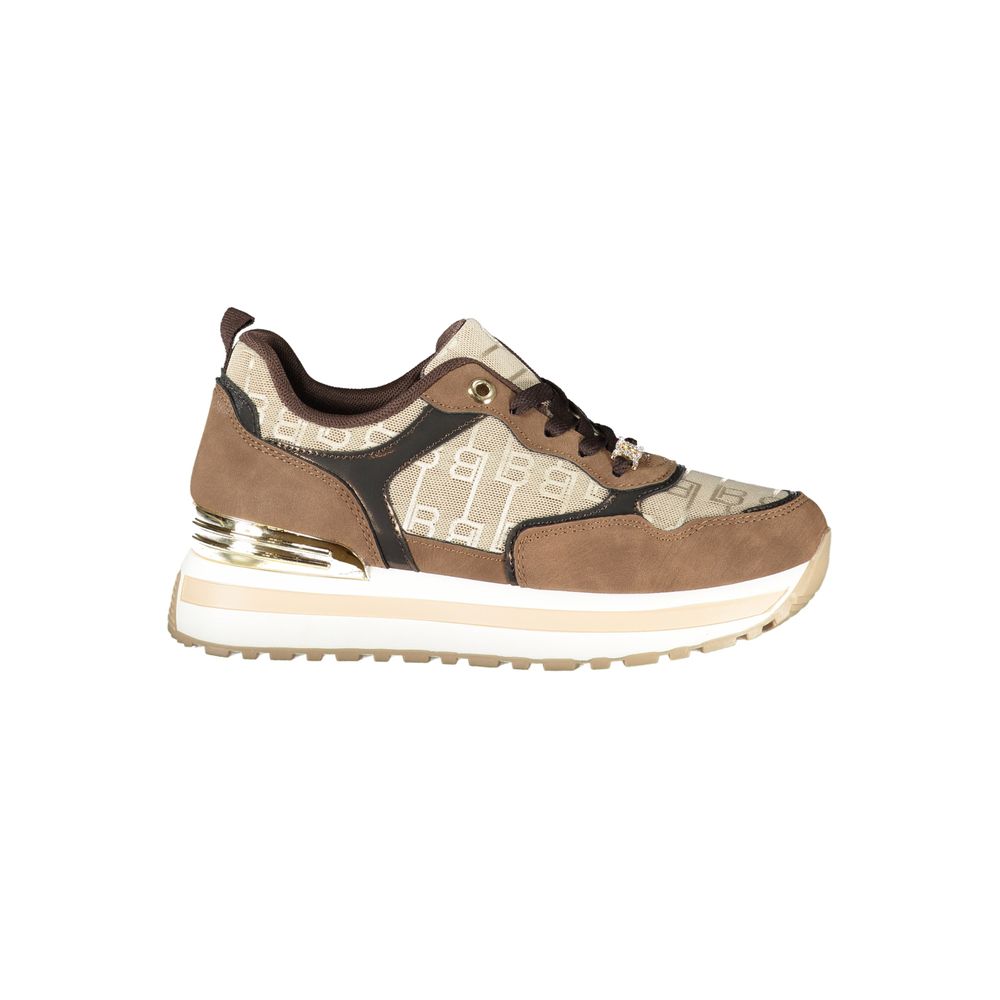 Laura Biagiotti Brauner Polyester Damen Sneaker