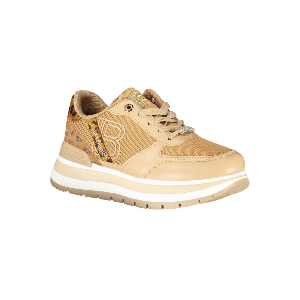 Laura Biagiotti Brauner Polyester Damen Sneaker