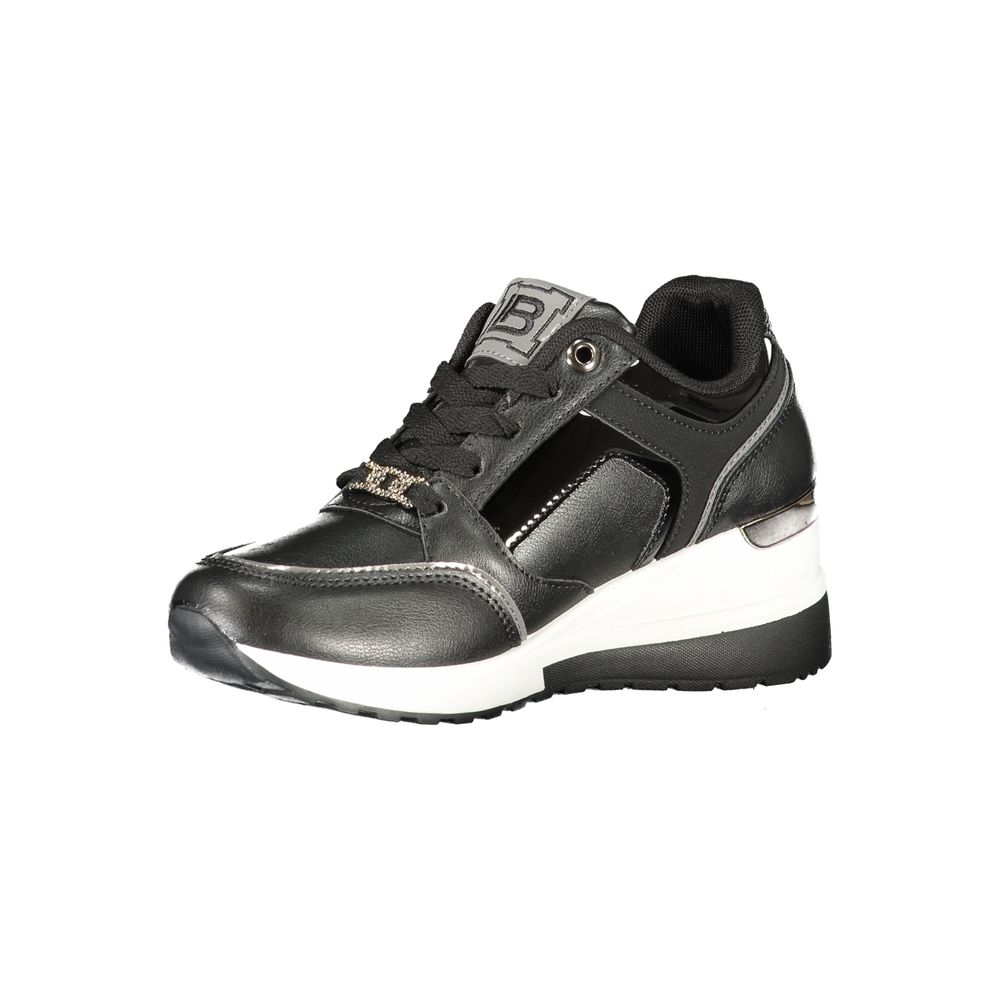 Laura Biagiotti Schwarzer Polyester Damen Sneaker