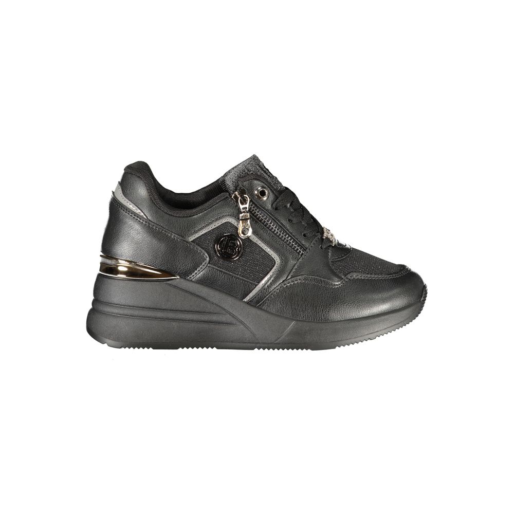 Laura Biagiotti Schwarzer Polyester Damen Sneaker