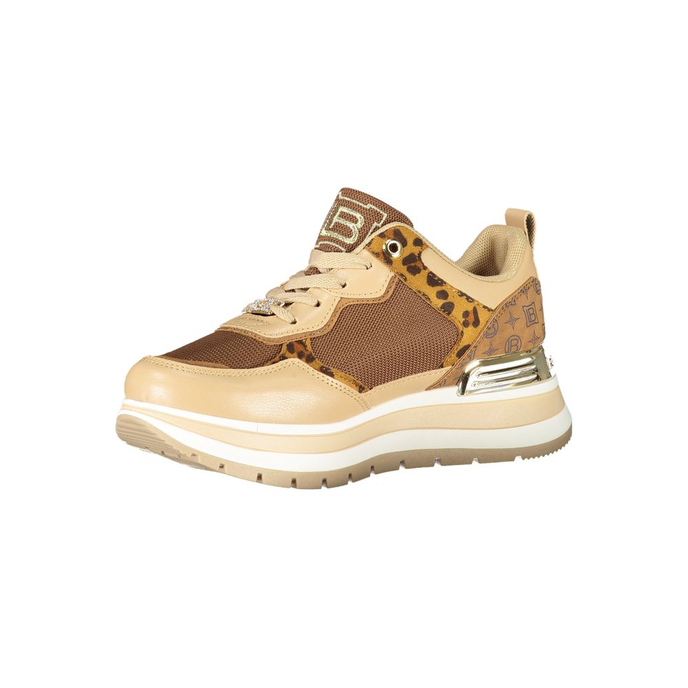 Laura Biagiotti Brauner Polyester Damen Sneaker