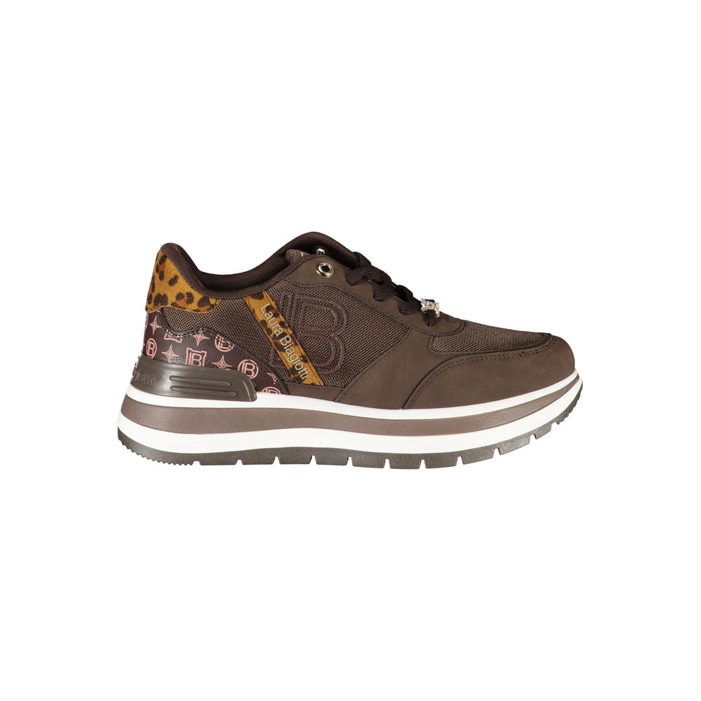 Laura Biagiotti Brauner Polyester Damen Sneaker
