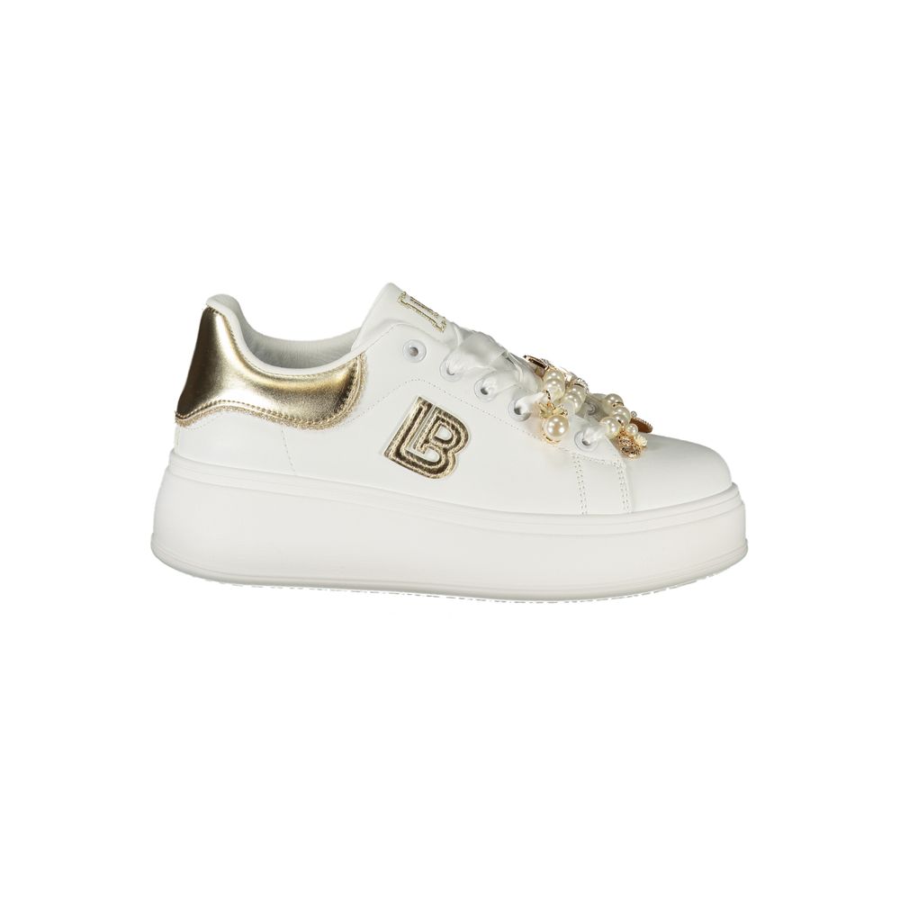 Laura Biagiotti Weißer Polyester Damen Sneaker