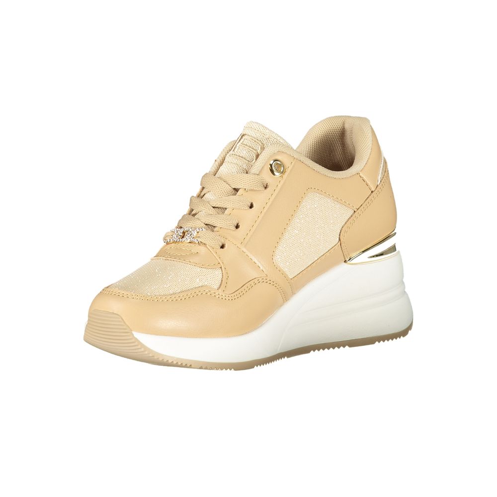 Laura Biagiotti Beige Polyester Damen Sneaker