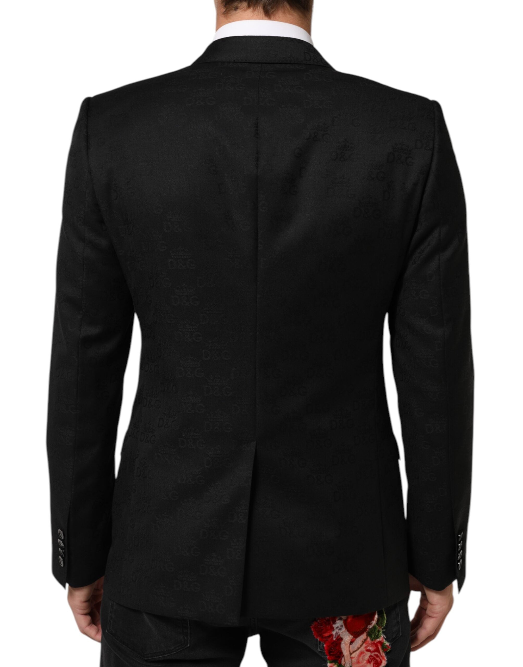 Dolce & Gabbana Schwarz MARTINI 2 Knöpfe Anzug Jacke Blazer