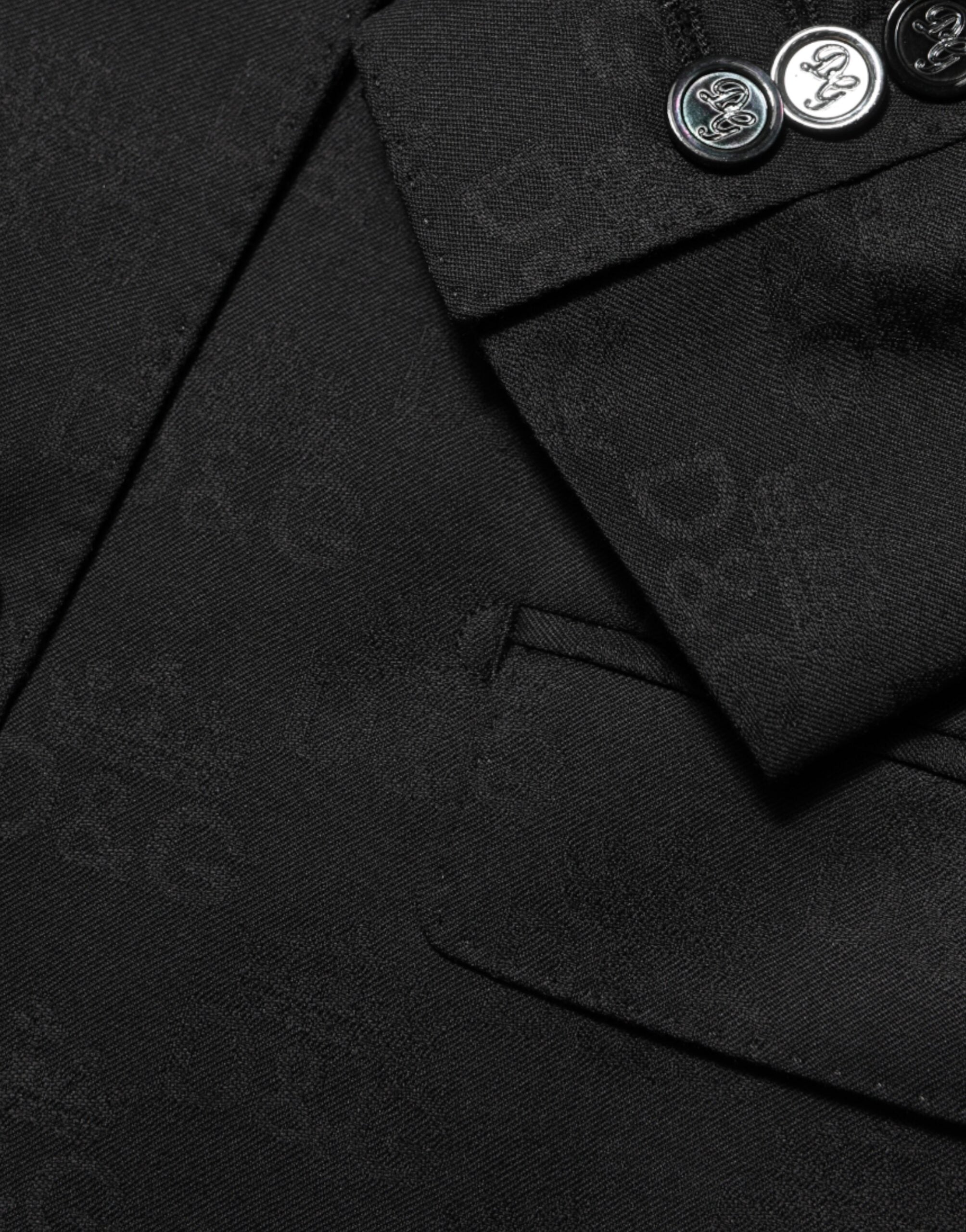 Dolce & Gabbana Schwarz MARTINI 2 Knöpfe Anzug Jacke Blazer