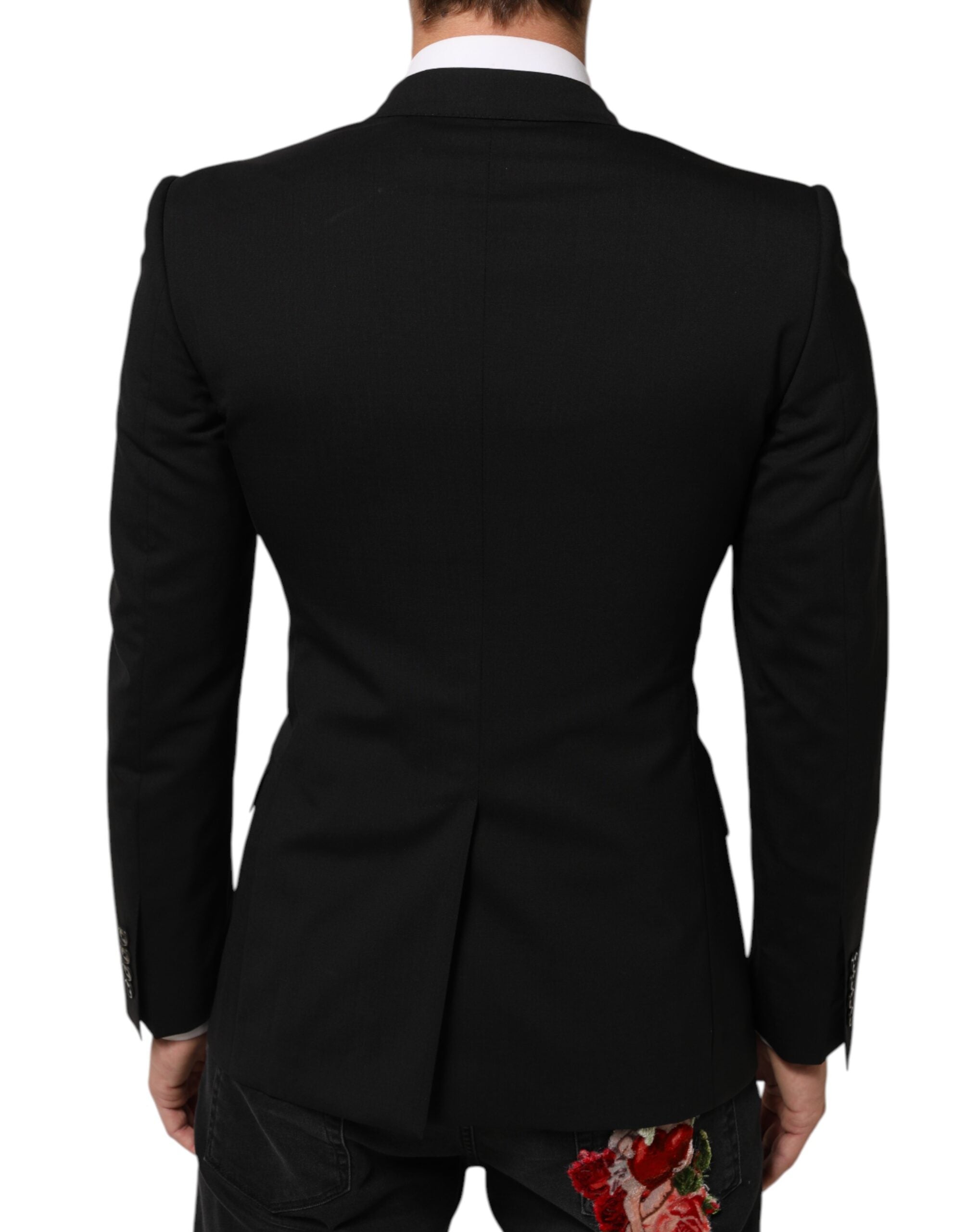 Dolce & Gabbana Schwarzer SICILIA Zweireiher Blazer