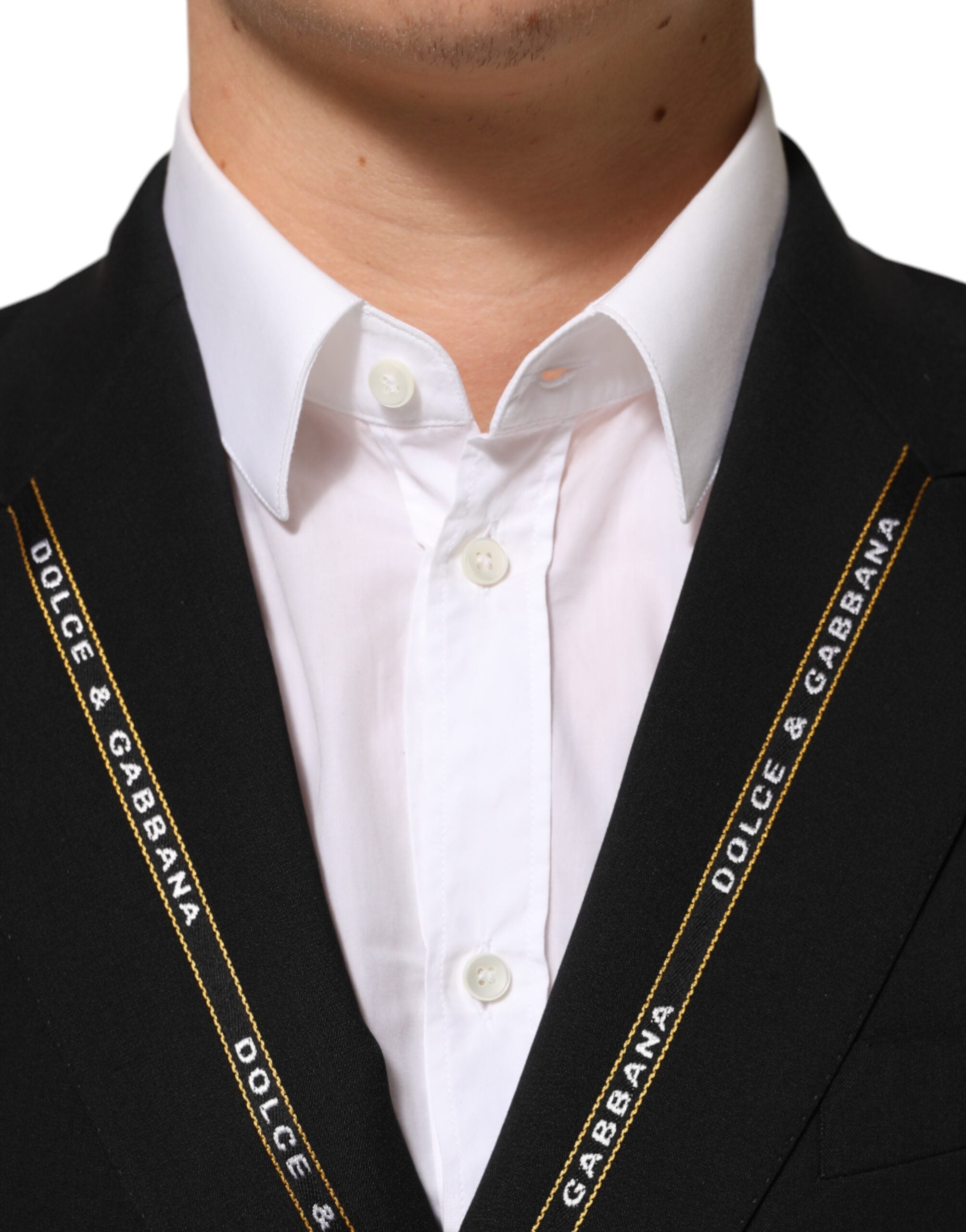 Dolce & Gabbana Schwarzer SICILIA Zweireiher Blazer