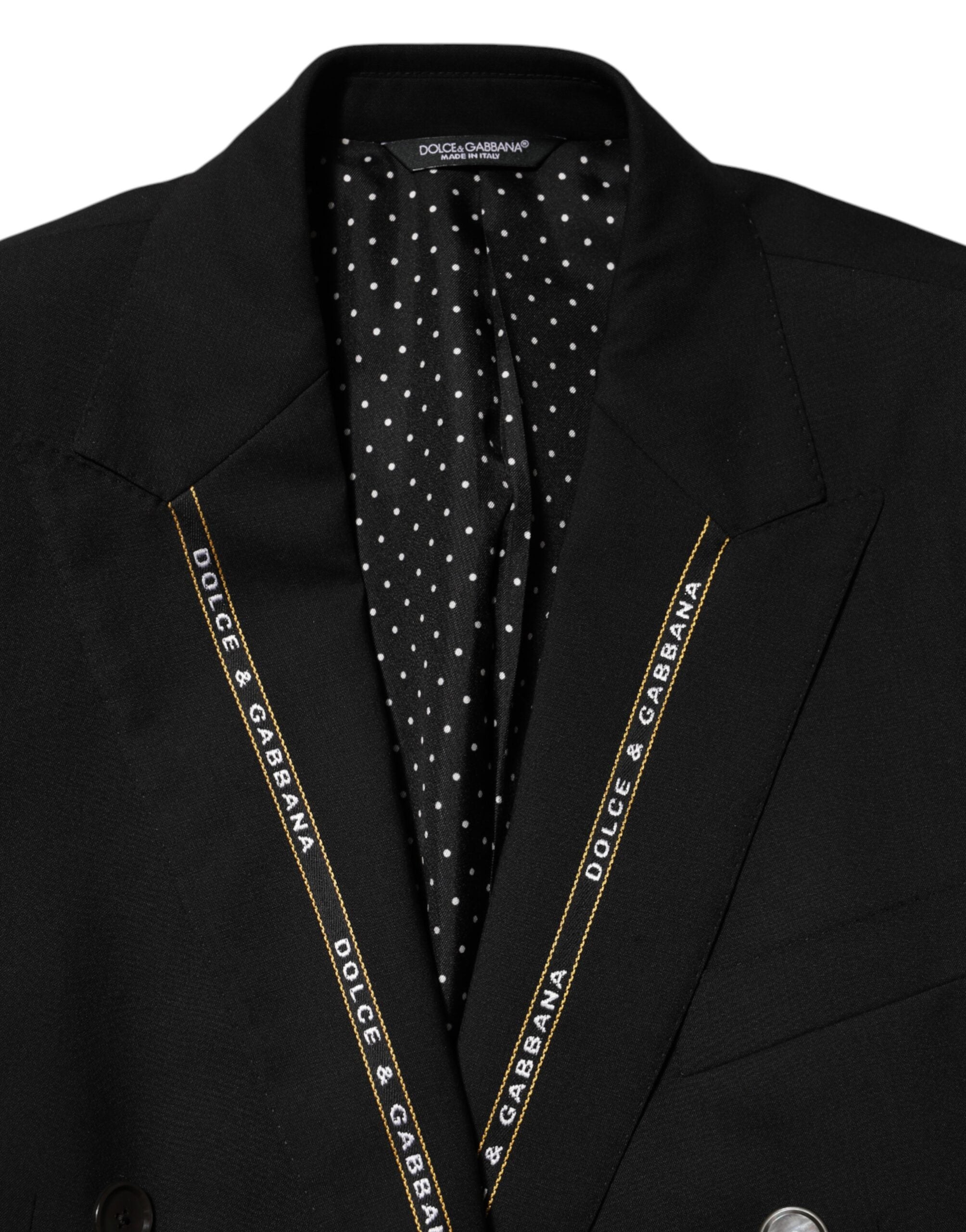 Dolce & Gabbana Schwarzer SICILIA Zweireiher Blazer