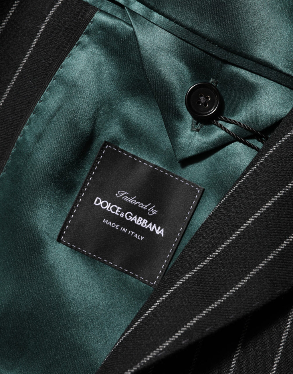 Dolce & Gabbana Black Stripes 2 Buttons Suit Jacket Blazer