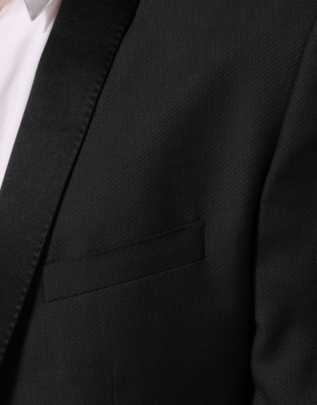 Dolce & Gabbana Schwarz Wolle GOLD 1 Knopf Anzug Mantel Blazer