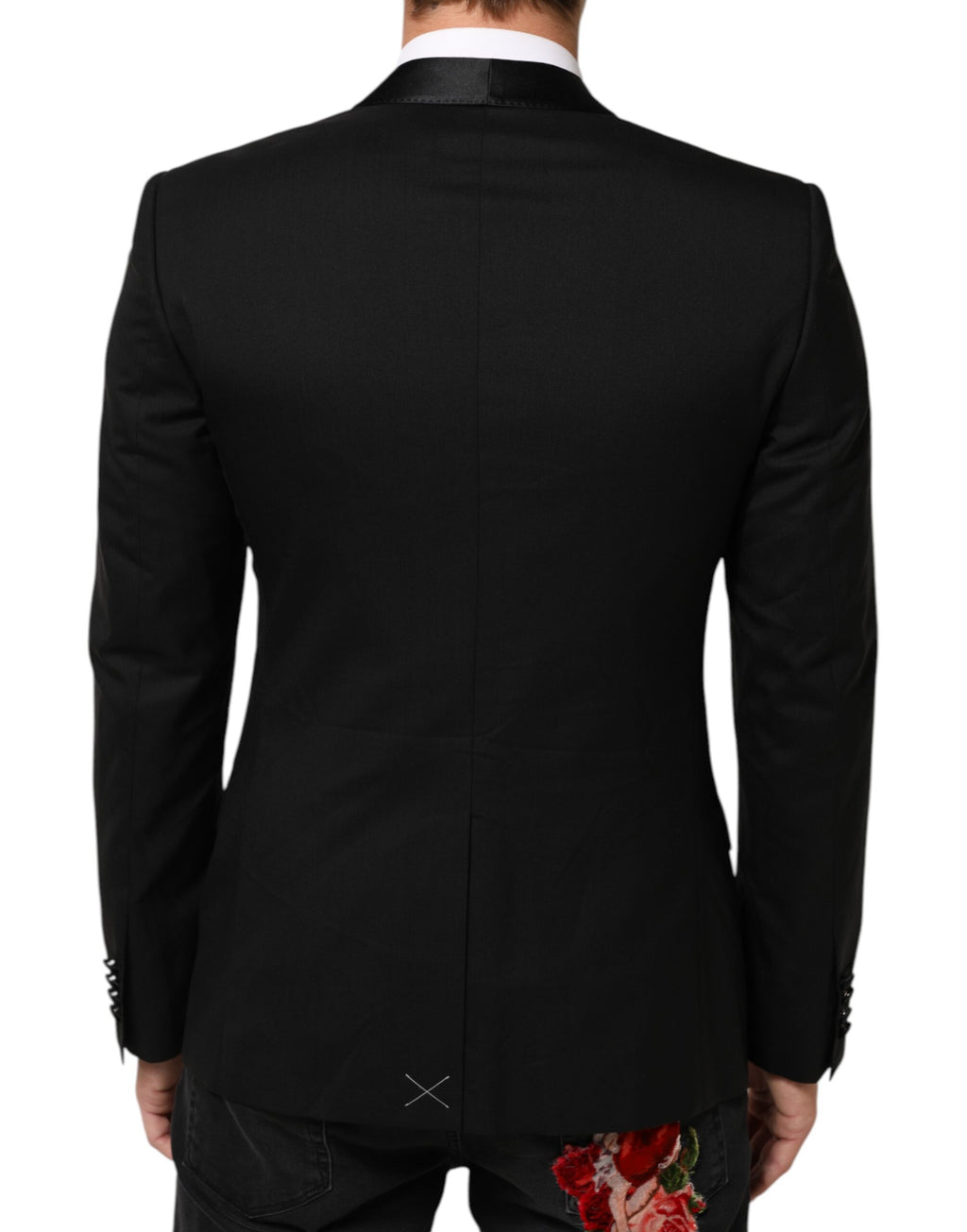 Dolce & Gabbana Zwart MARTINI 1-knoops Pak Jas Blazer