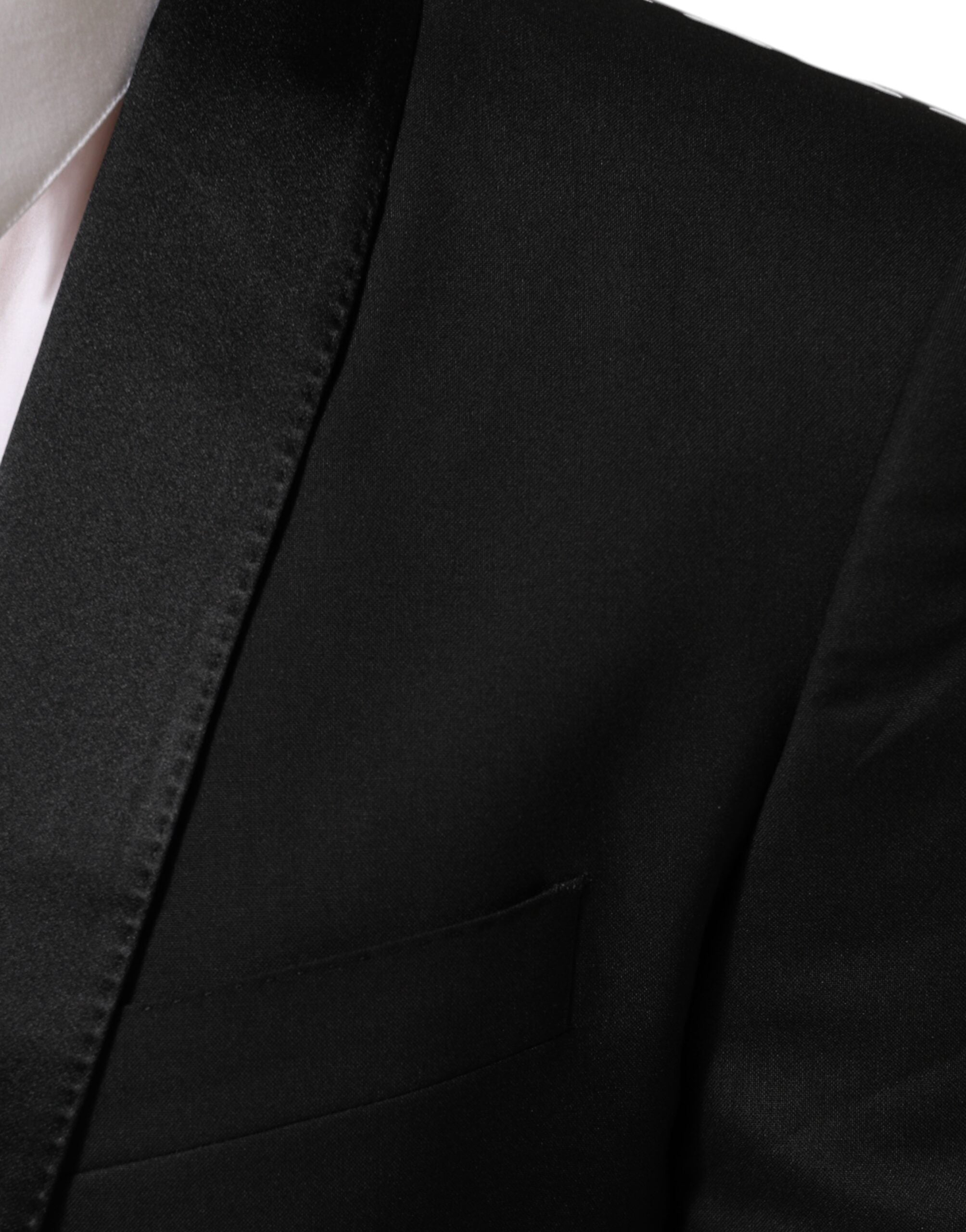 Dolce & Gabbana Schwarz MARTINI 1 Knopf Anzug Jacke Blazer