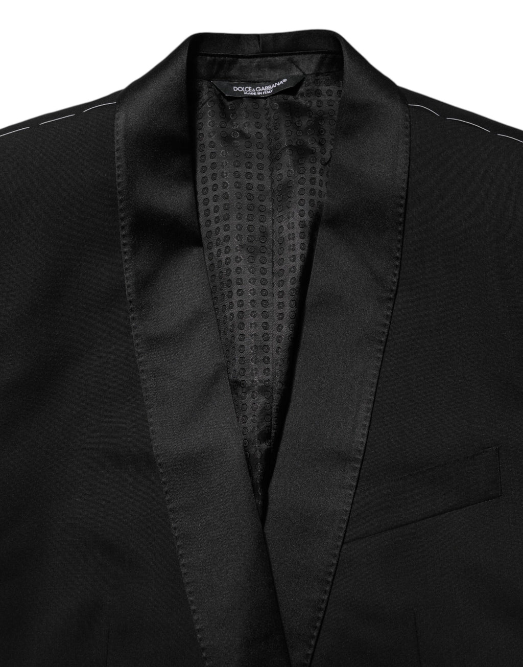 Dolce & Gabbana Zwart MARTINI 1-knoops Pak Jas Blazer