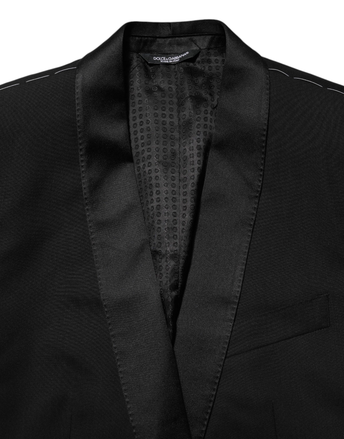 Dolce & Gabbana Zwart MARTINI 1-knoops Pak Jas Blazer