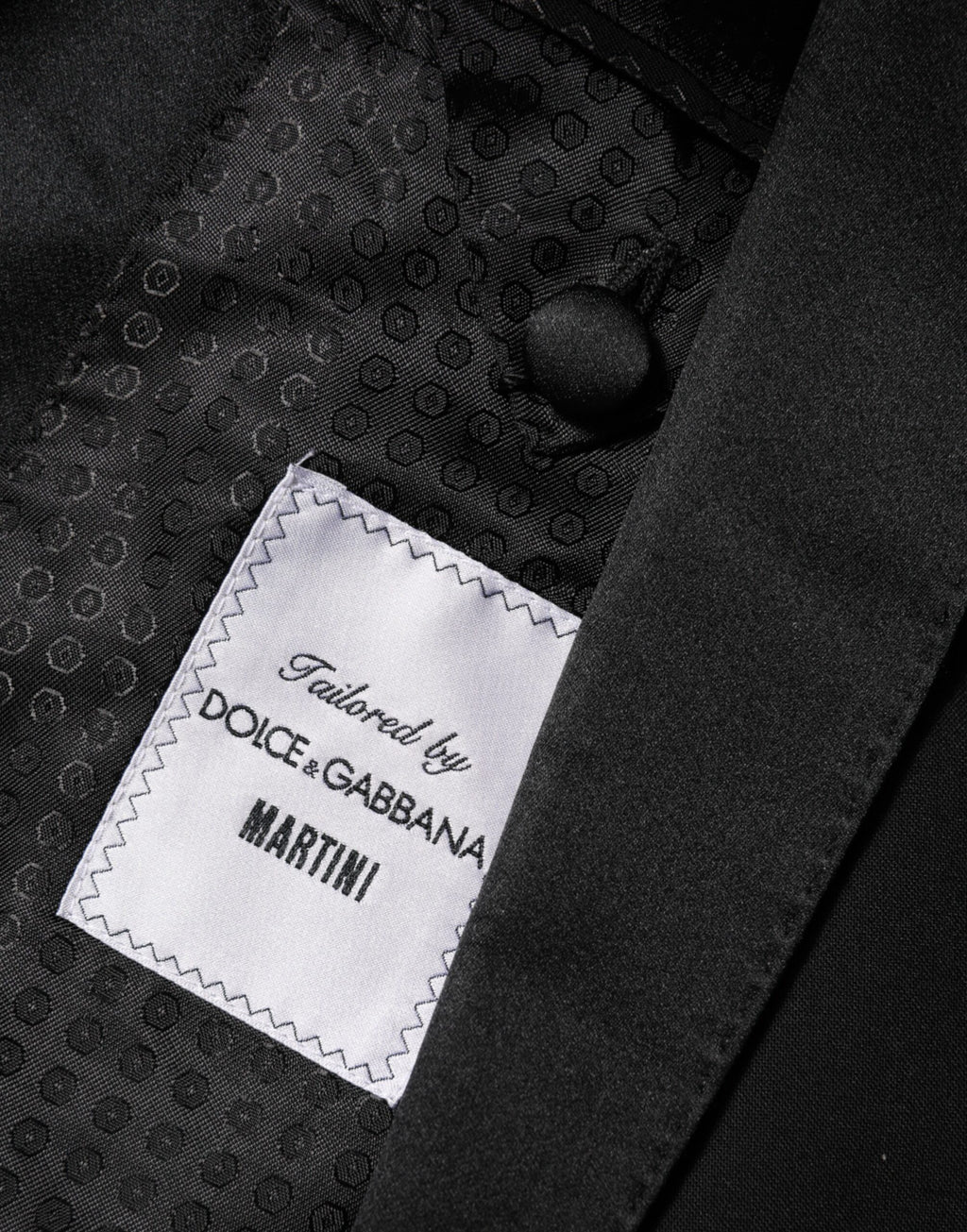 Dolce & Gabbana Zwart MARTINI 1-knoops Pak Jas Blazer