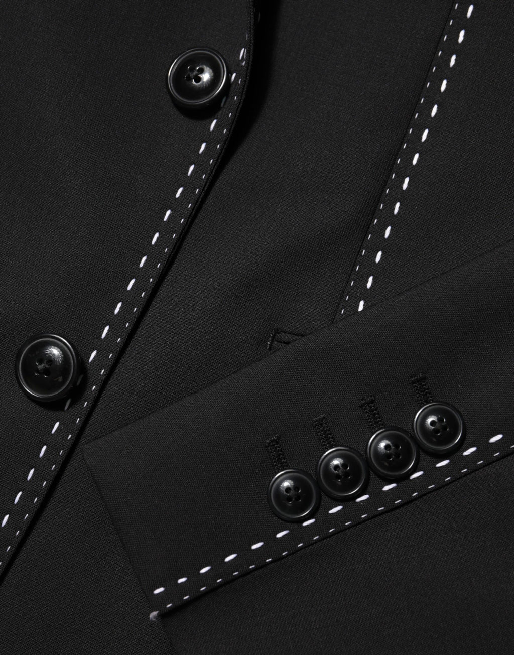 Dolce & Gabbana Schwarz SICILIA 2 Knöpfe Anzug Jacke Blazer