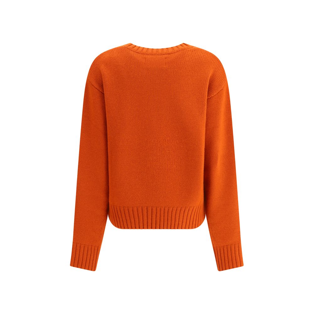 Extreme Cashmere Orangefarbener Kaschmirpullover