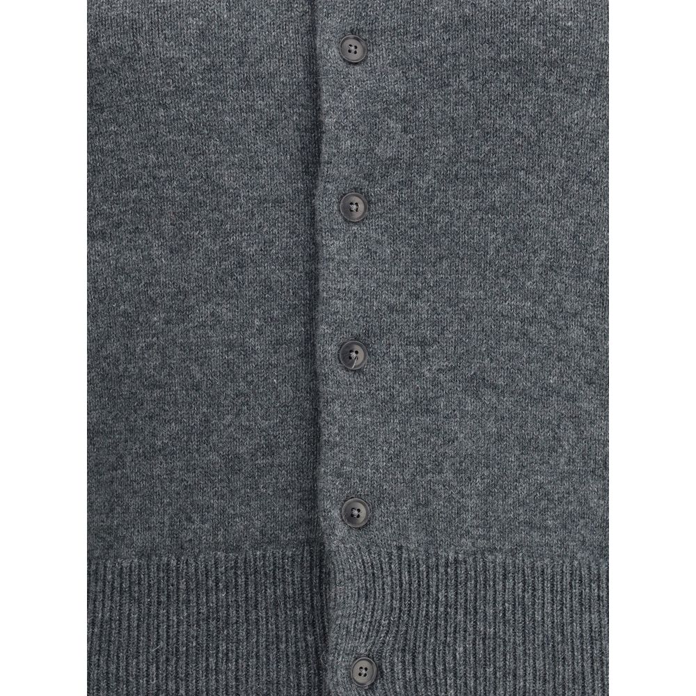 Extreme Cashmere Grauer Kaschmir-Cardigan