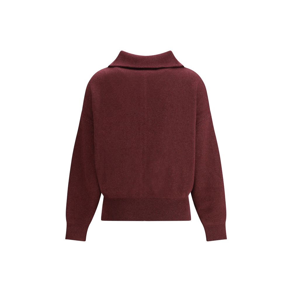 Marant Etoile Baumwoll-Cardigan in Bordeaux