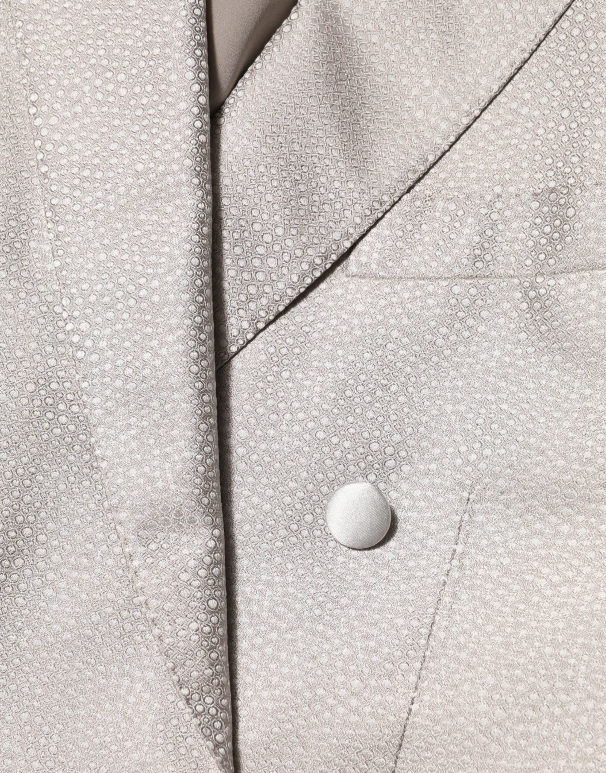 Dolce & Gabbana Beige MARTINI Zweireihiger Anzug-Blazer