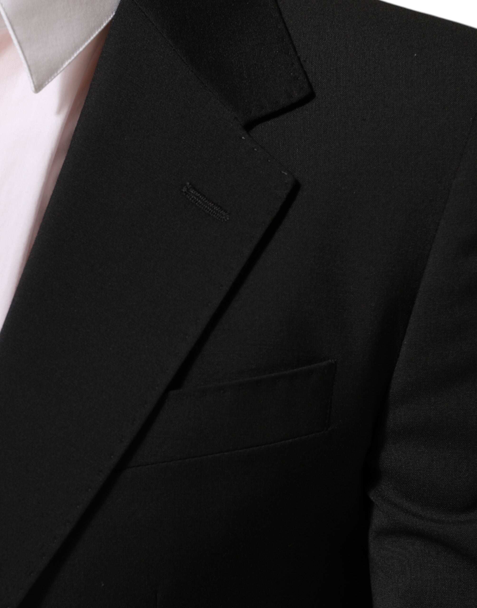 Dolce & Gabbana Schwarz STAFF 2 Knöpfe Anzug Jacke Blazer