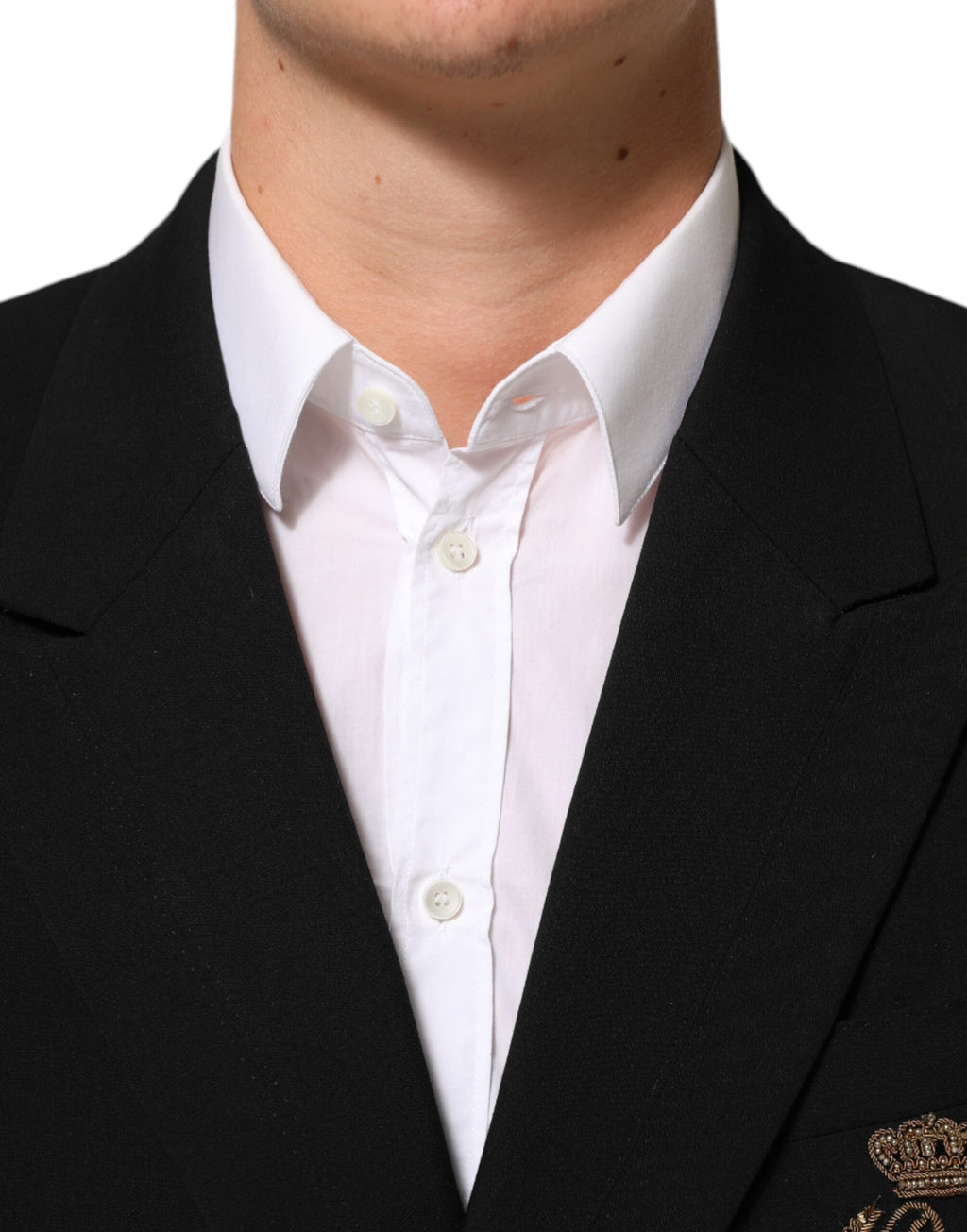 Dolce & Gabbana Schwarz Wolle 2 Knöpfe Anzug Männer Jacke Blazer