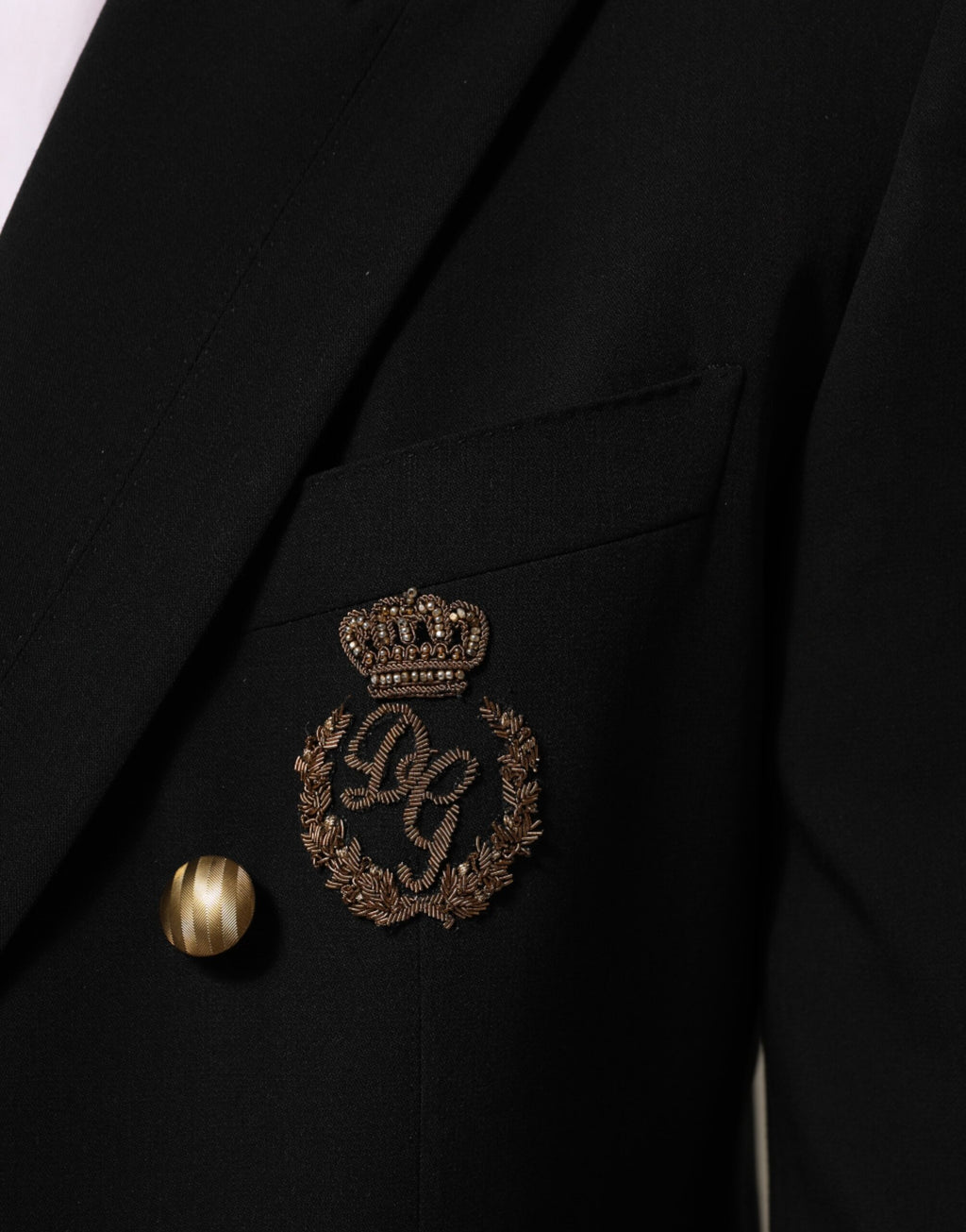Dolce & Gabbana Schwarz Wolle 2 Knöpfe Anzug Männer Jacke Blazer