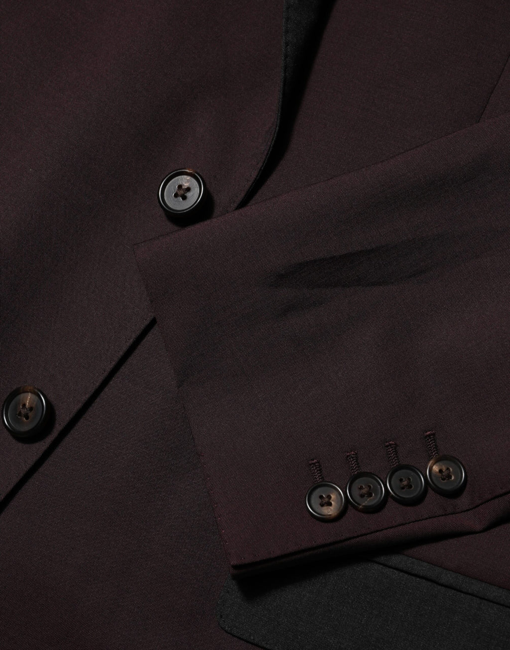 Dolce & Gabbana Bordeauxrode Wollen Colbert met 2 Knopen
