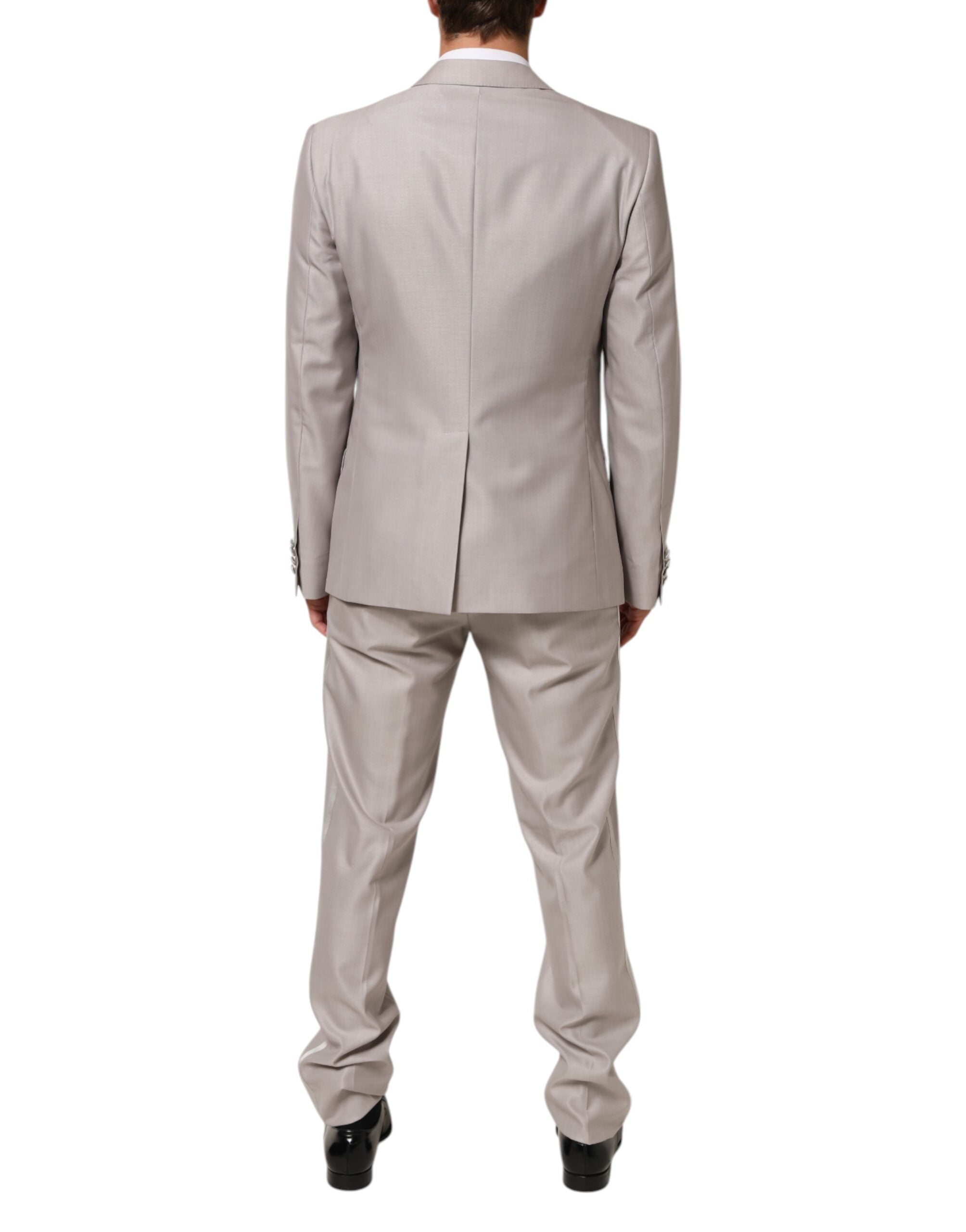 Dolce & Gabbana Hellgrauer Wollanzug 2 Stück MARTINI Formal Suit
