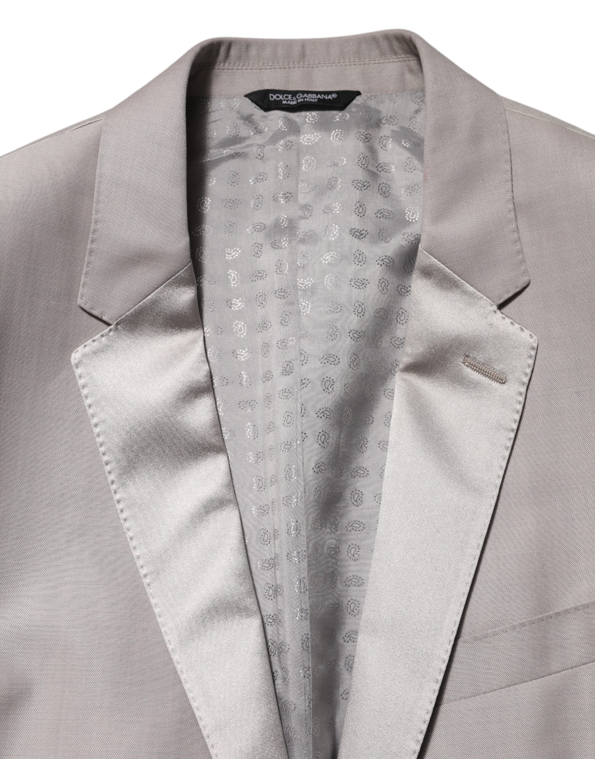 Dolce & Gabbana Hellgrauer Wollanzug 2 Stück MARTINI Formal Suit