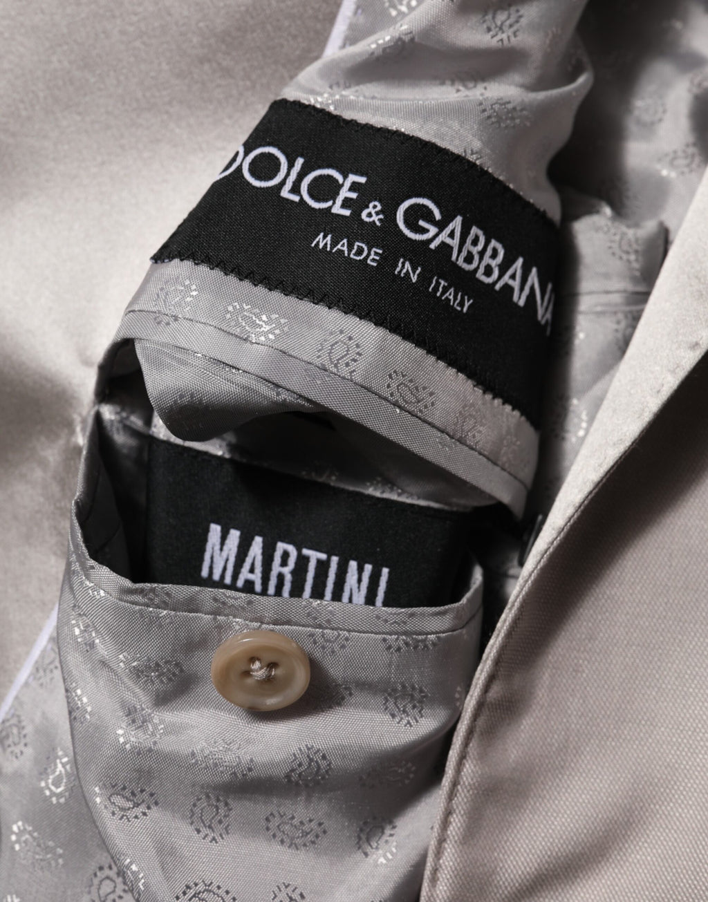 Dolce & Gabbana Hellgrauer Wollanzug 2 Stück MARTINI Formal Suit