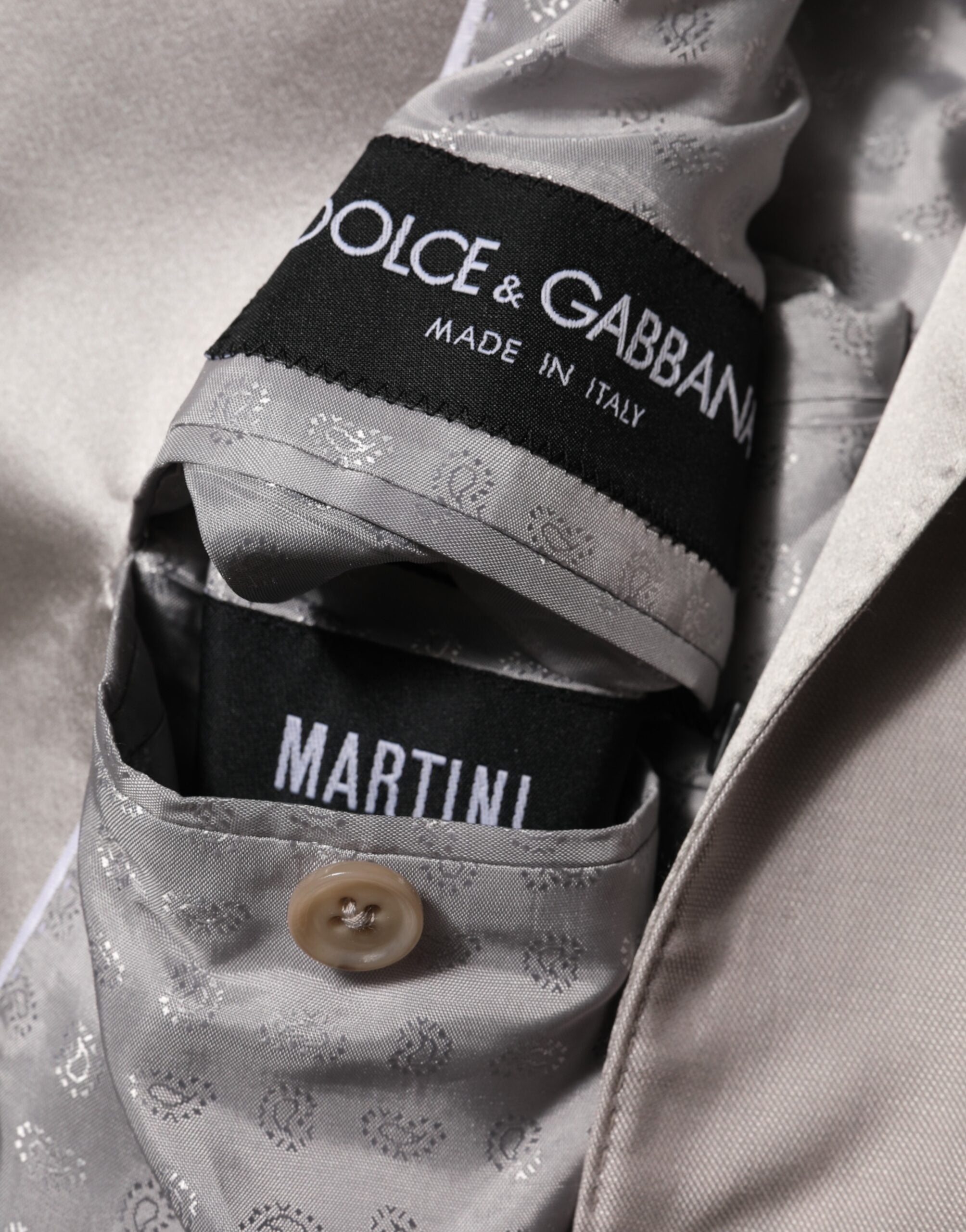 Dolce & Gabbana Hellgrauer Wollanzug 2 Stück MARTINI Formal Suit