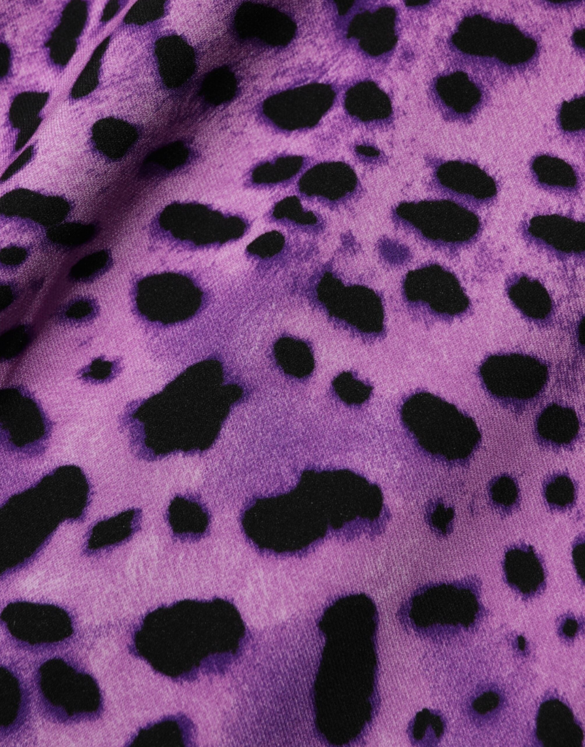 Dolce & Gabbana Violettes Leopardenmantel-Bodycon-Minikleid