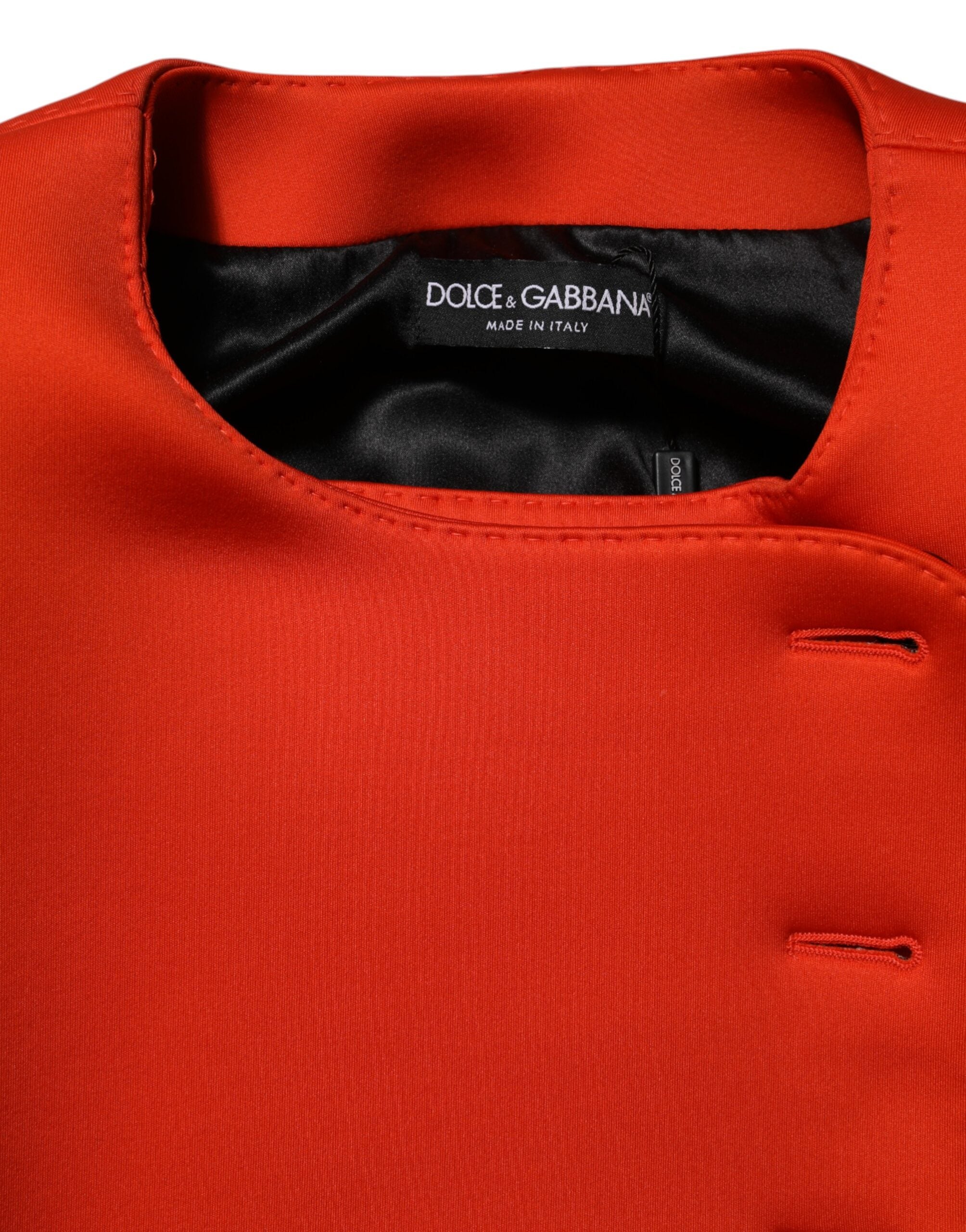Dolce & Gabbana Roter geknöpfter Frauen Trenchcoat Jacke