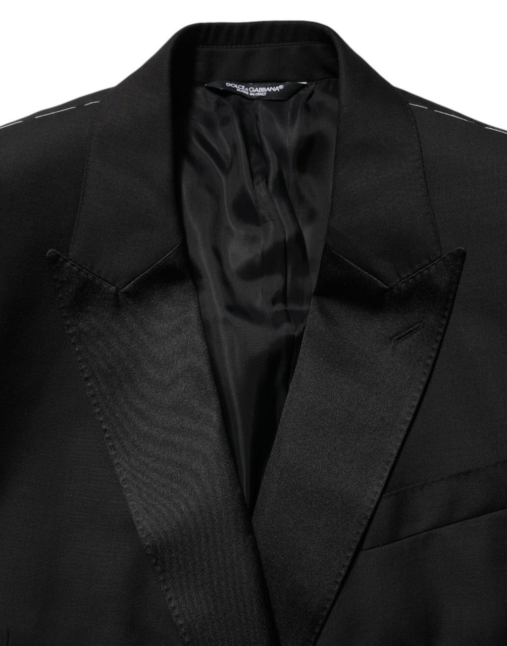 Dolce & Gabbana Schwarzer MARTINI Doppelreihiger Anzug-Blazer