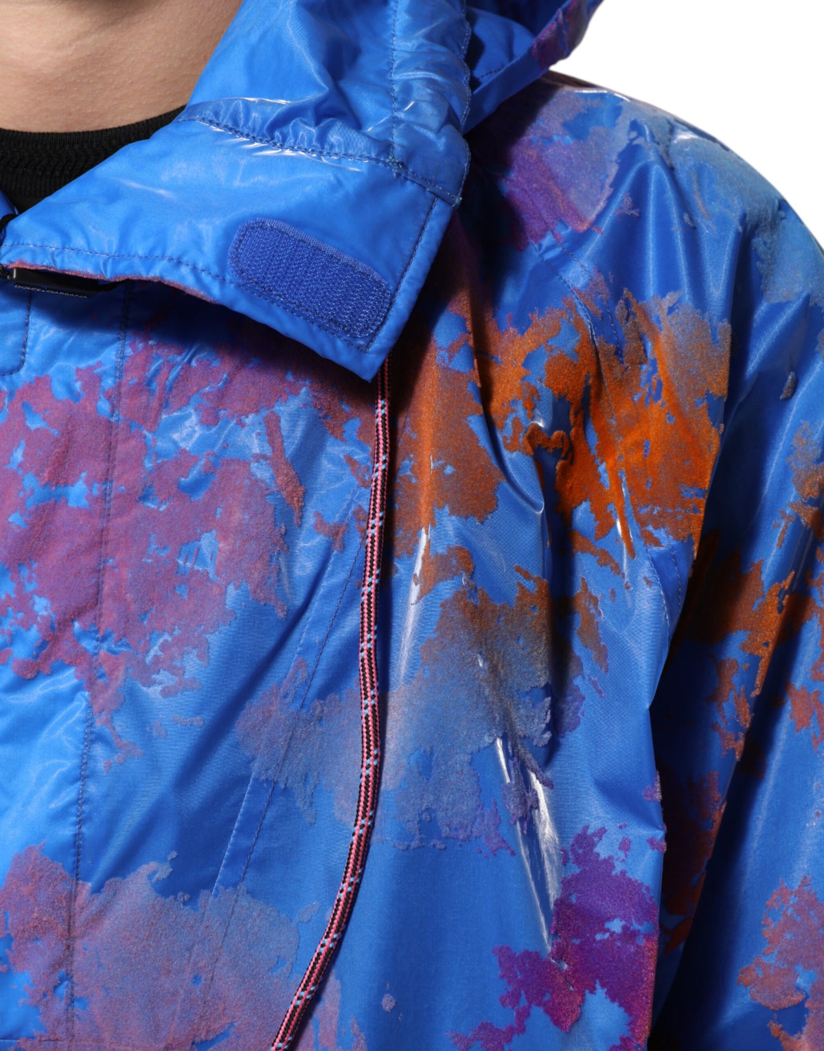 Dolce & Gabbana Blauwe Tie-Dye Hoodie met Logo