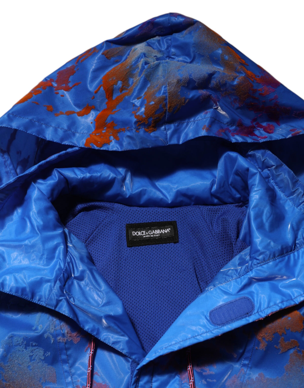 Dolce & Gabbana Blauwe Tie-Dye Hoodie met Logo