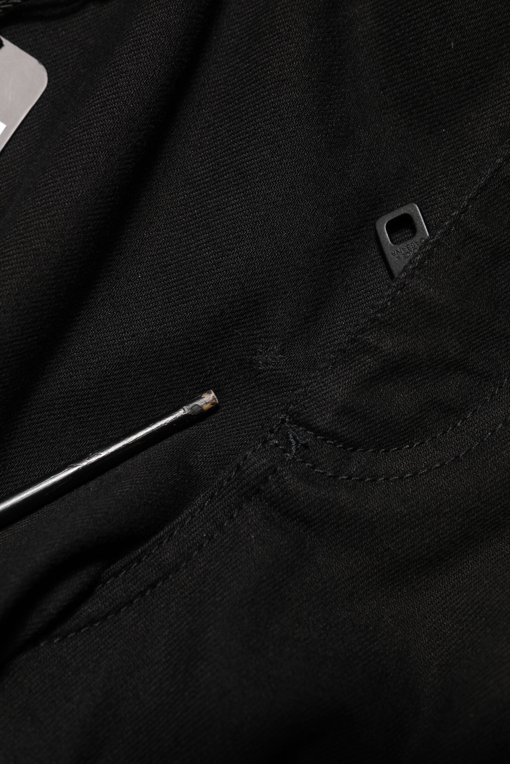 Dolce & Gabbana Schwarze Baumwolle Mid Waist Skinny Herren Denim Jeans