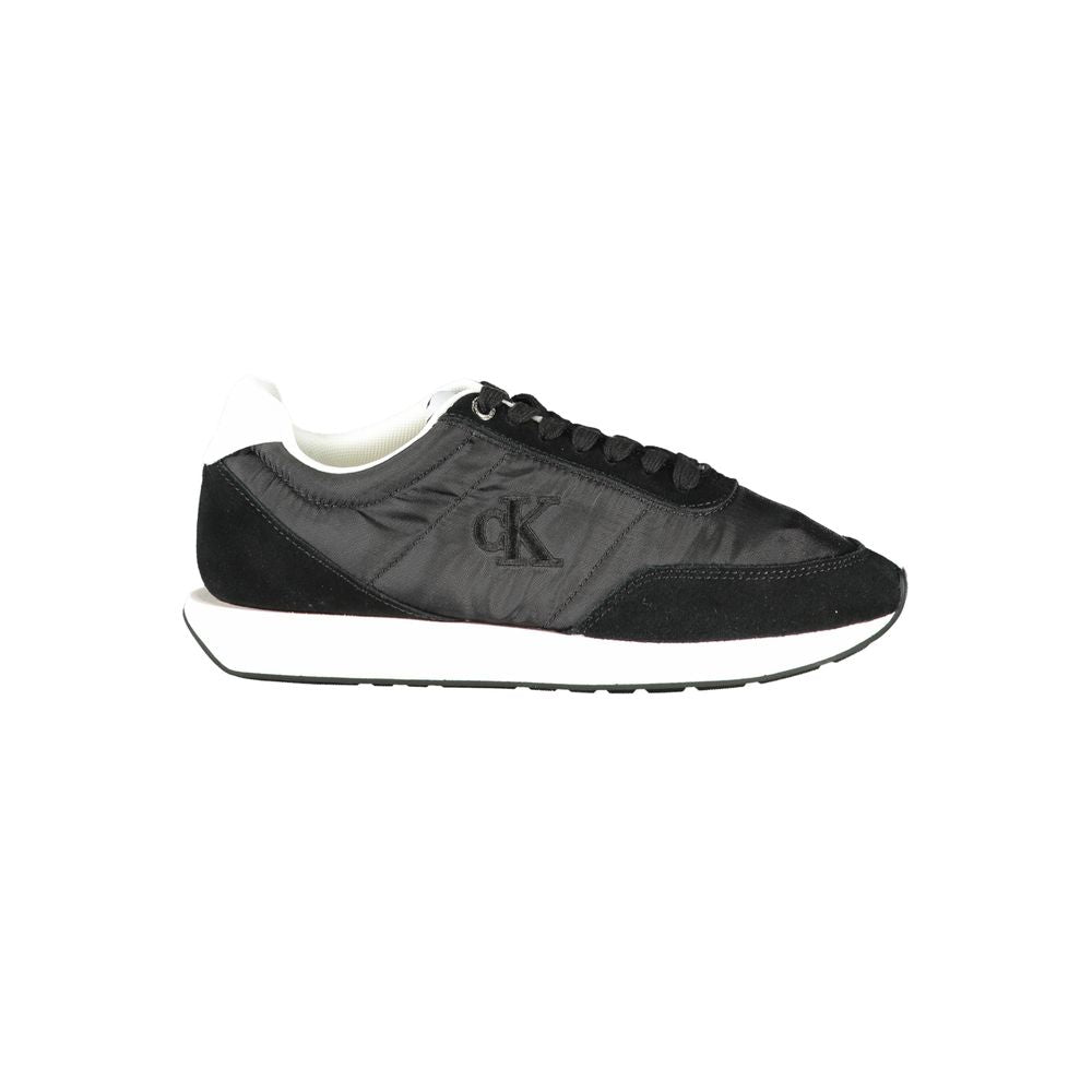 Calvin Klein Schwarzes Leder Damen Sneaker