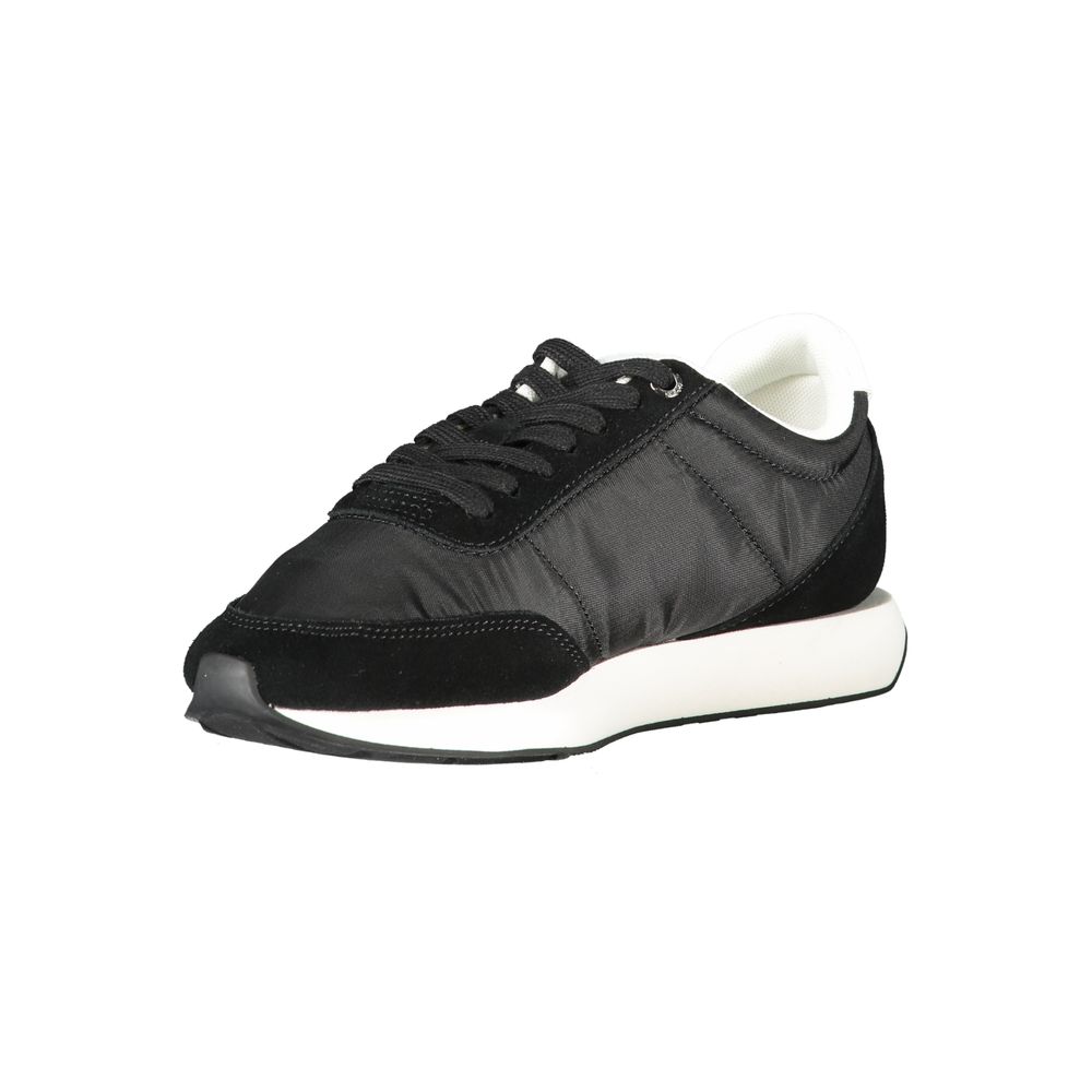 Calvin Klein Schwarzes Leder Damen Sneaker